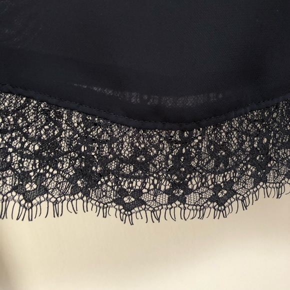 LC by Lauren Conrad Dusty Blue Blouse with Bow Detail - Picture 4 of 4